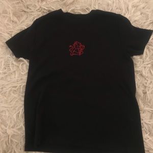 Brandy melville black short sleeved devil